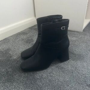 Boots Black Heeled Ankle Boots
